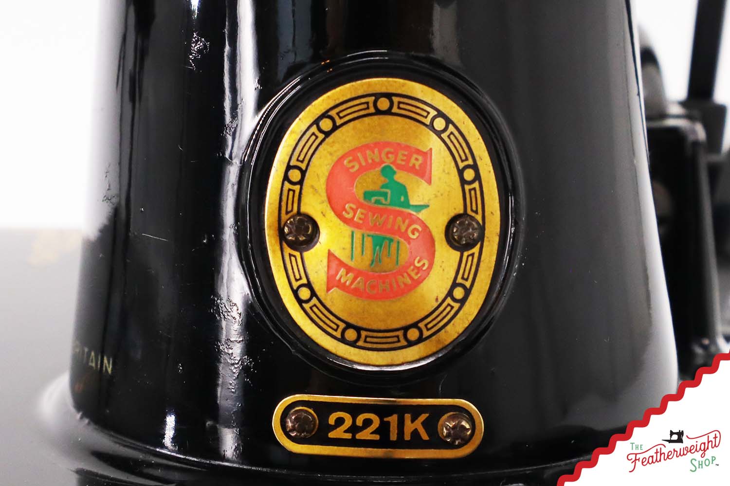 Singer Featherweight 221K Sewing Machine, RED "S" - ES1731**