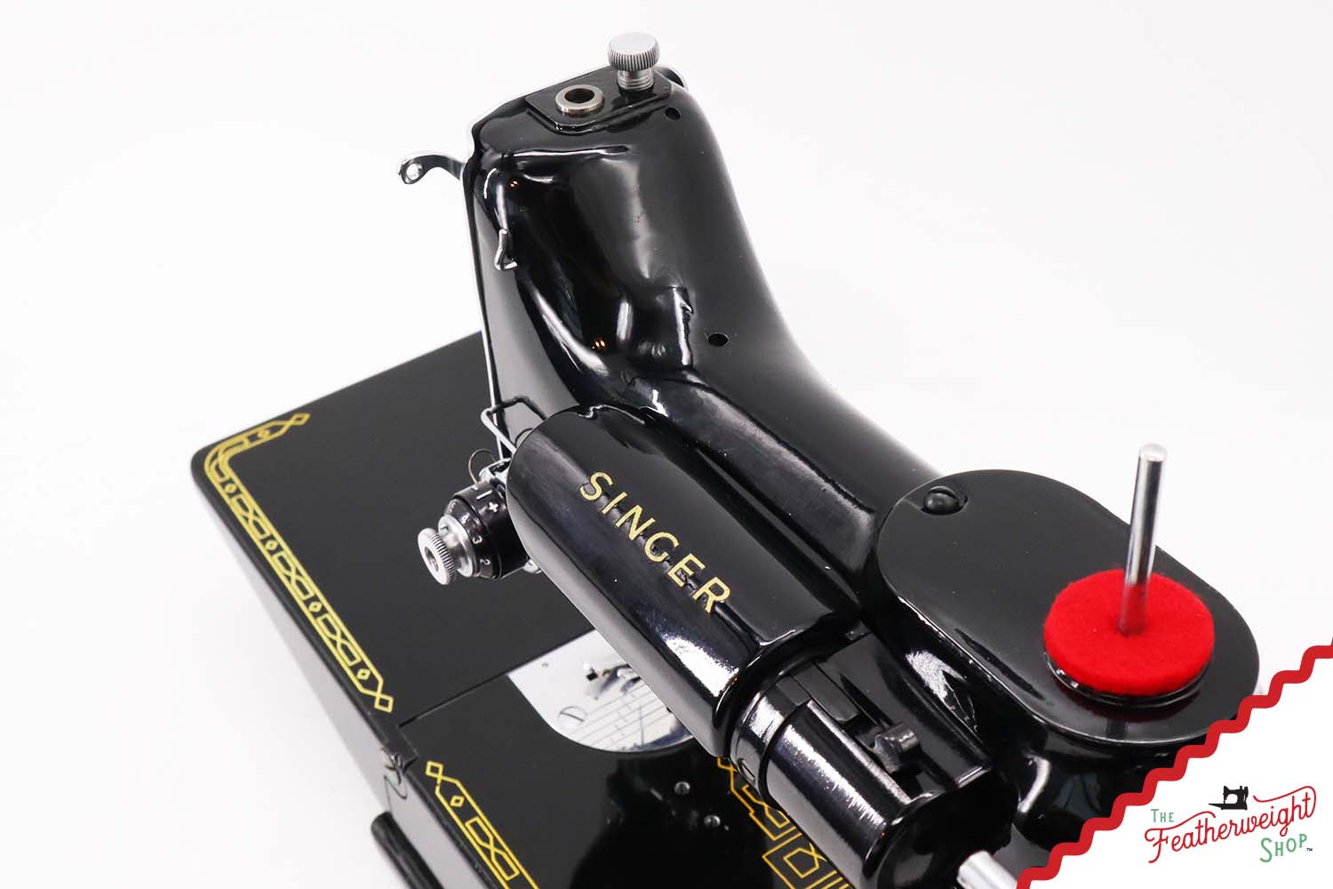 Singer Featherweight 221K Sewing Machine, RED "S" - ES1731**