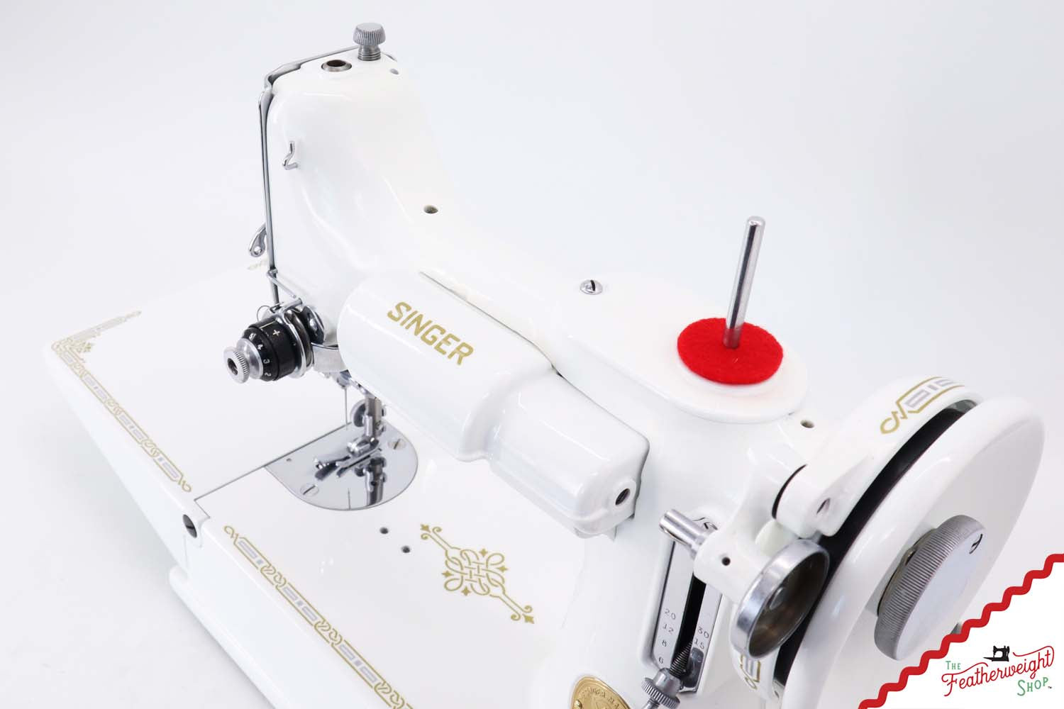 Singer Featherweight 221K - EE45284* - Fully Restored in White