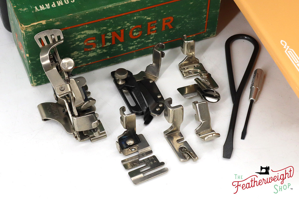 Singer Featherweight 221, AJ569*** - Fully Restored in Dreamcicle