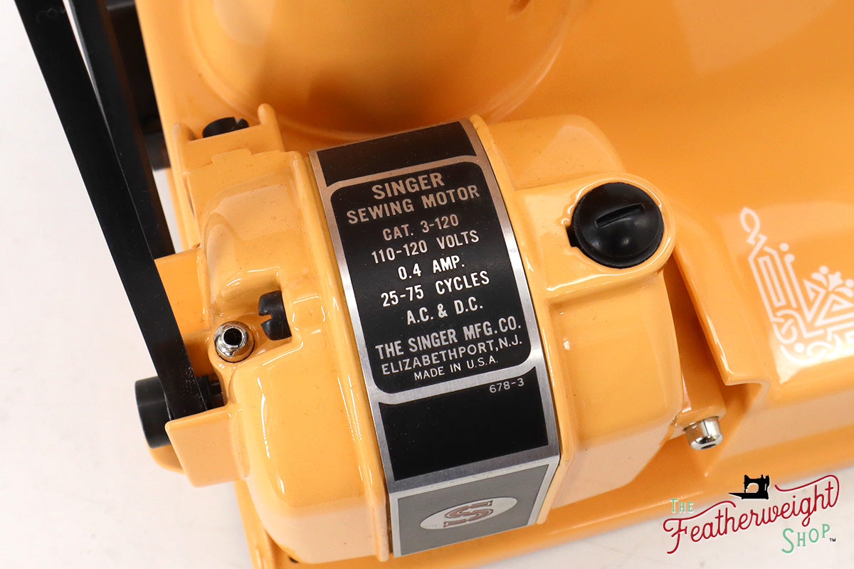 Singer Featherweight 221, AJ569*** - Fully Restored in Dreamcicle