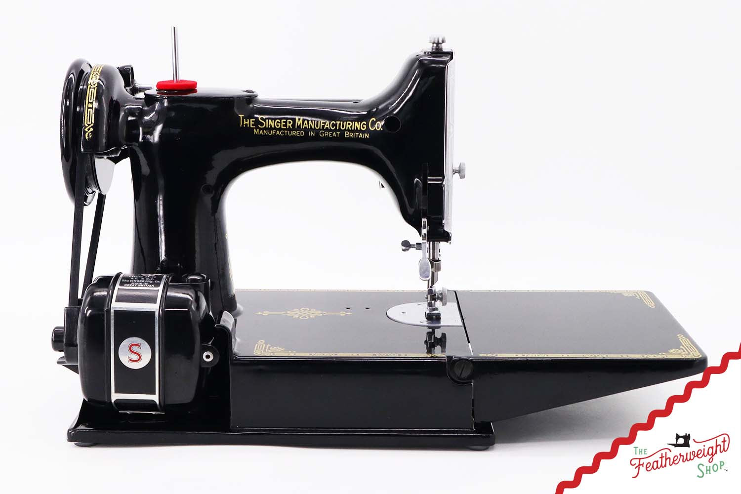 Singer Featherweight 221K Centennial, EG306***, RARE Great Britain Decal