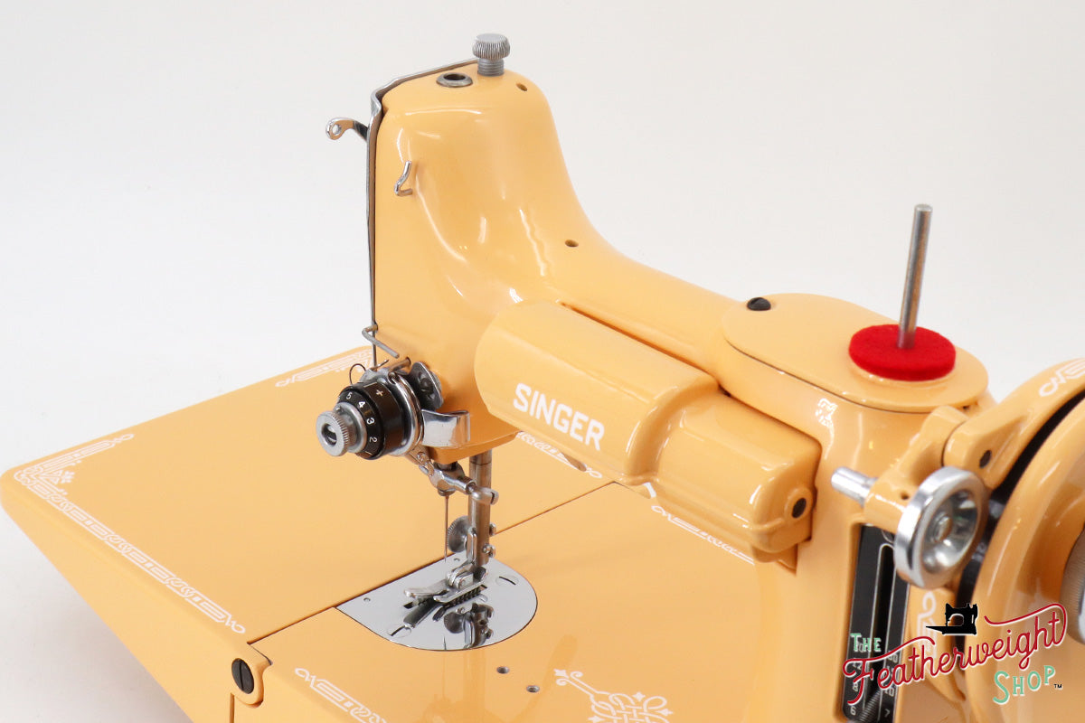 Singer Featherweight 221, AJ569*** - Fully Restored in Dreamcicle