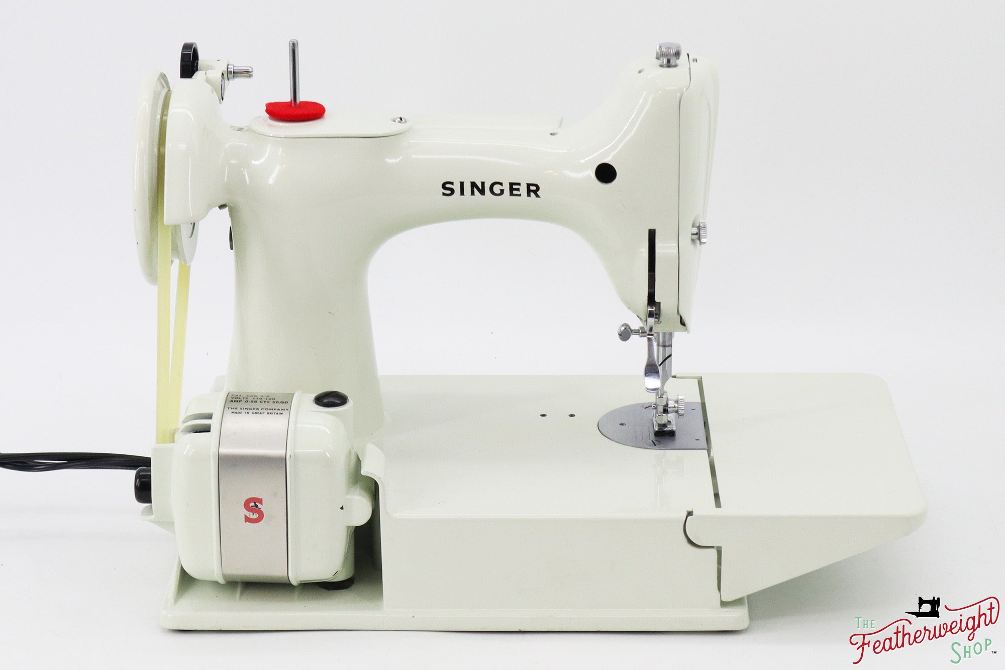 Singer Featherweight 221K Sewing Machine, WHITE FA2261** - RARE Case!