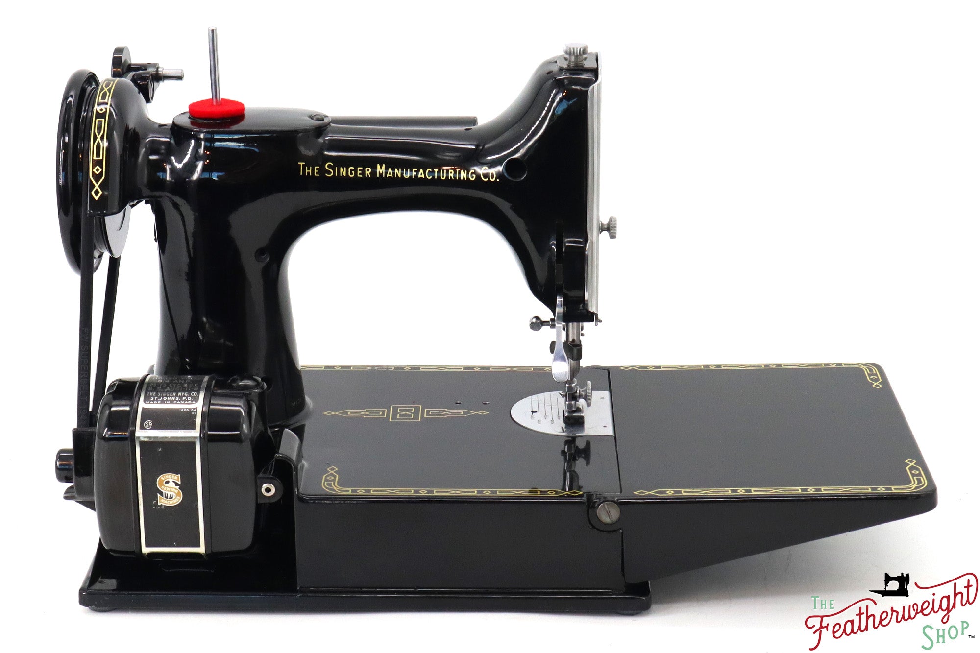 Singer Featherweight 221K Sewing Machine, RED "S" - ES174***