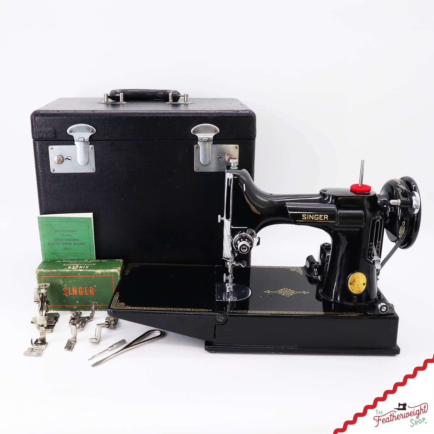 Singer Featherweight 221 Sewing Machine, AJ113*** - 1949