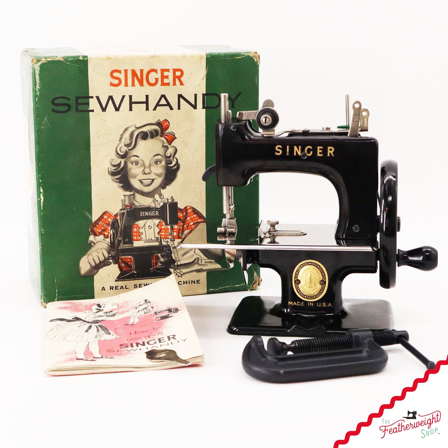 Singer Sewhandy Model 20-10, Black - Made in U.S.A. Decal - October 2025, Faire