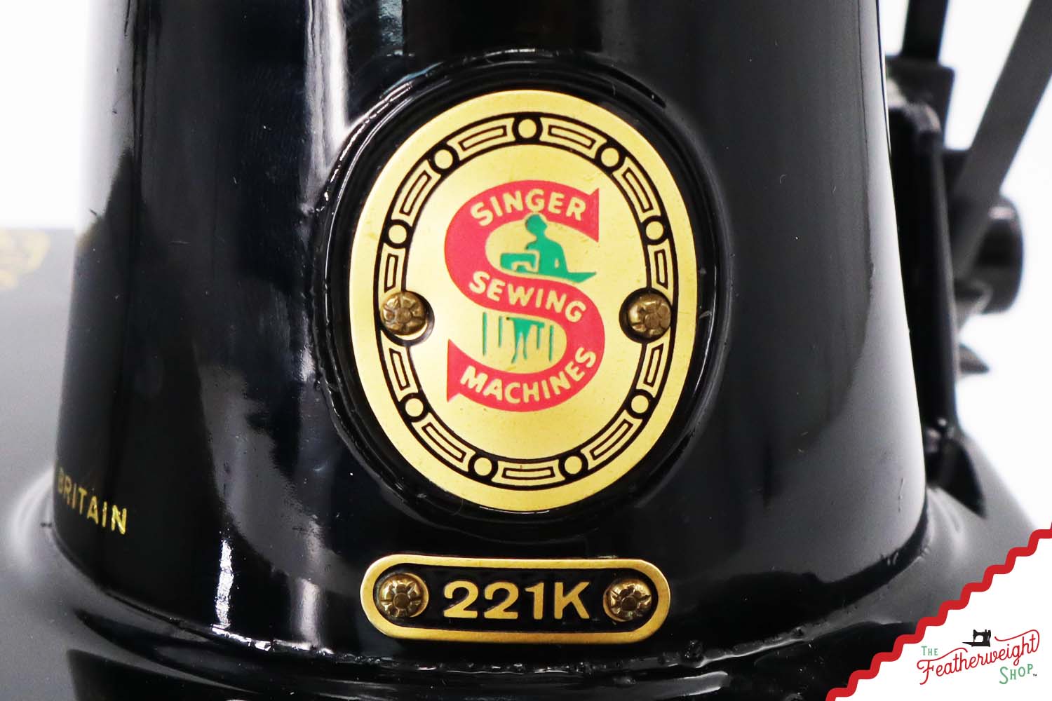 Singer Featherweight 221K Sewing Machine, RED "S" - ES6532**