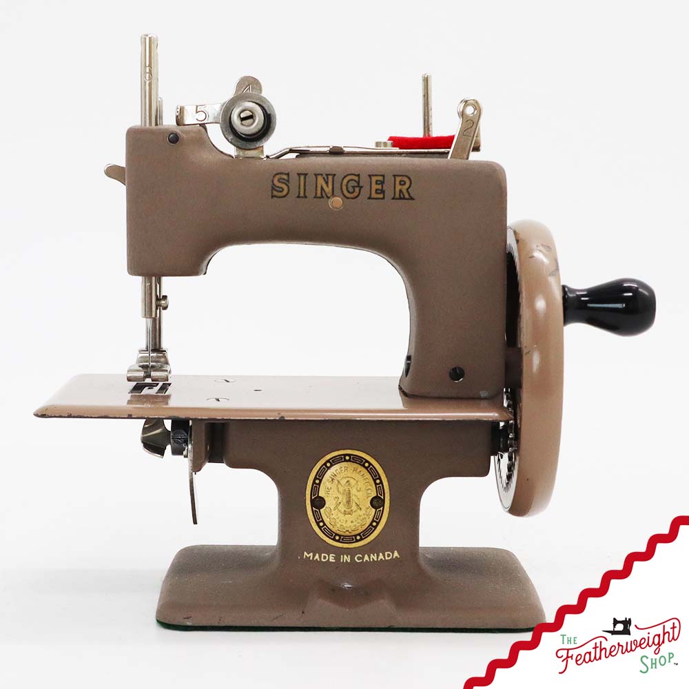 Singer Sewhandy Model 20, Warm Taupe - Made in Canada Decal - October 2025, Faire