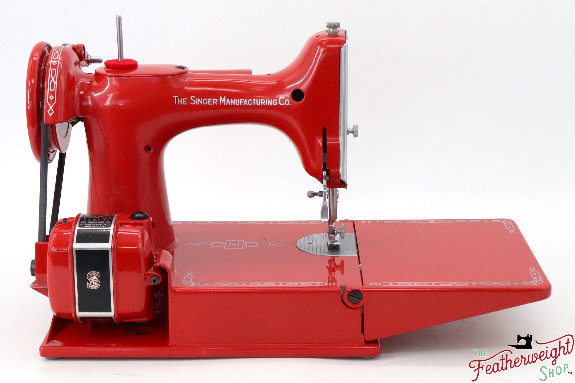 Singer Featherweight 221, AM696*** - Fully Restored in Liberty Red