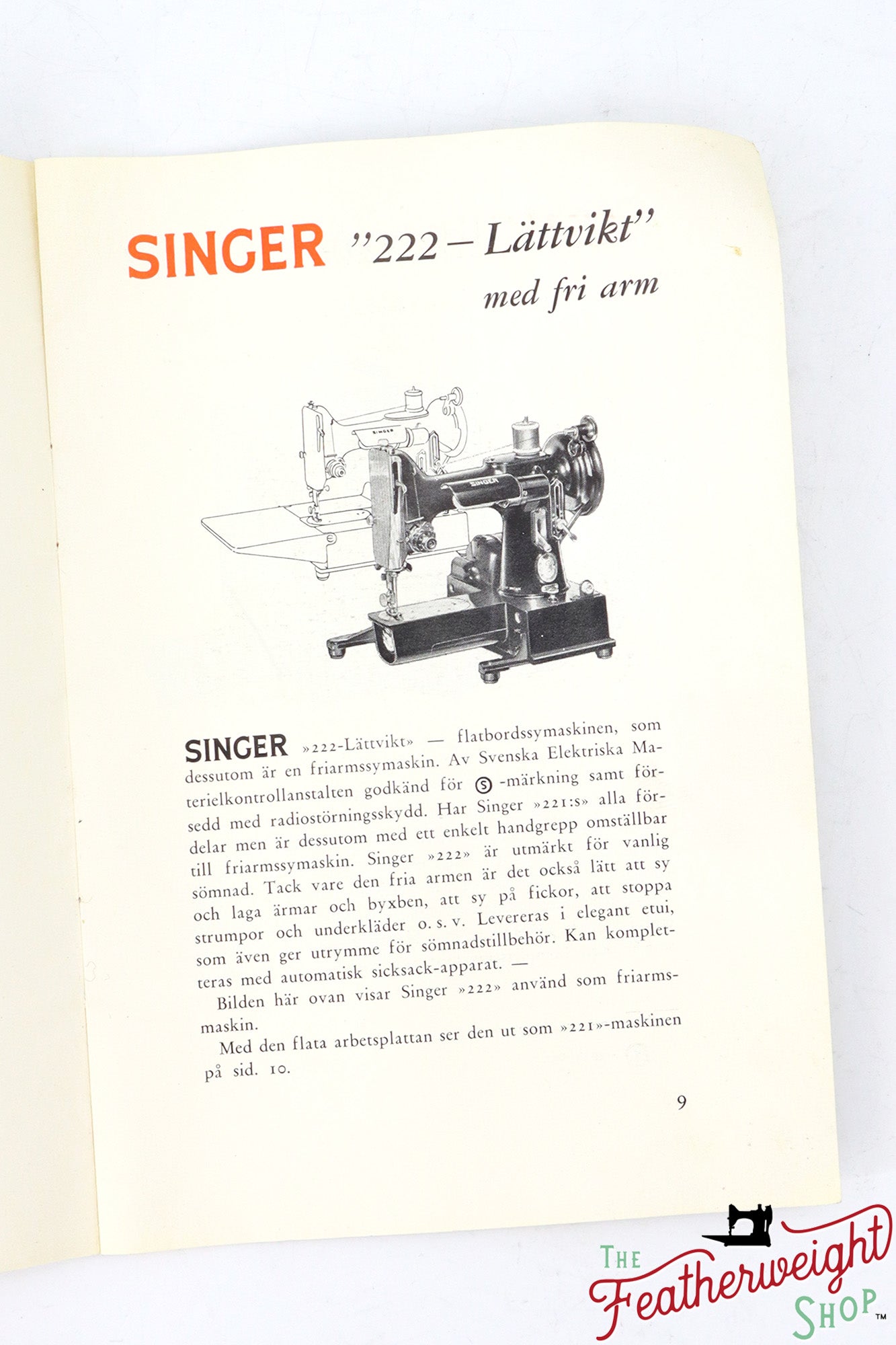 Singer Featherweight 222K Sewing Machine - EJ26917*, 1953 - Sweden