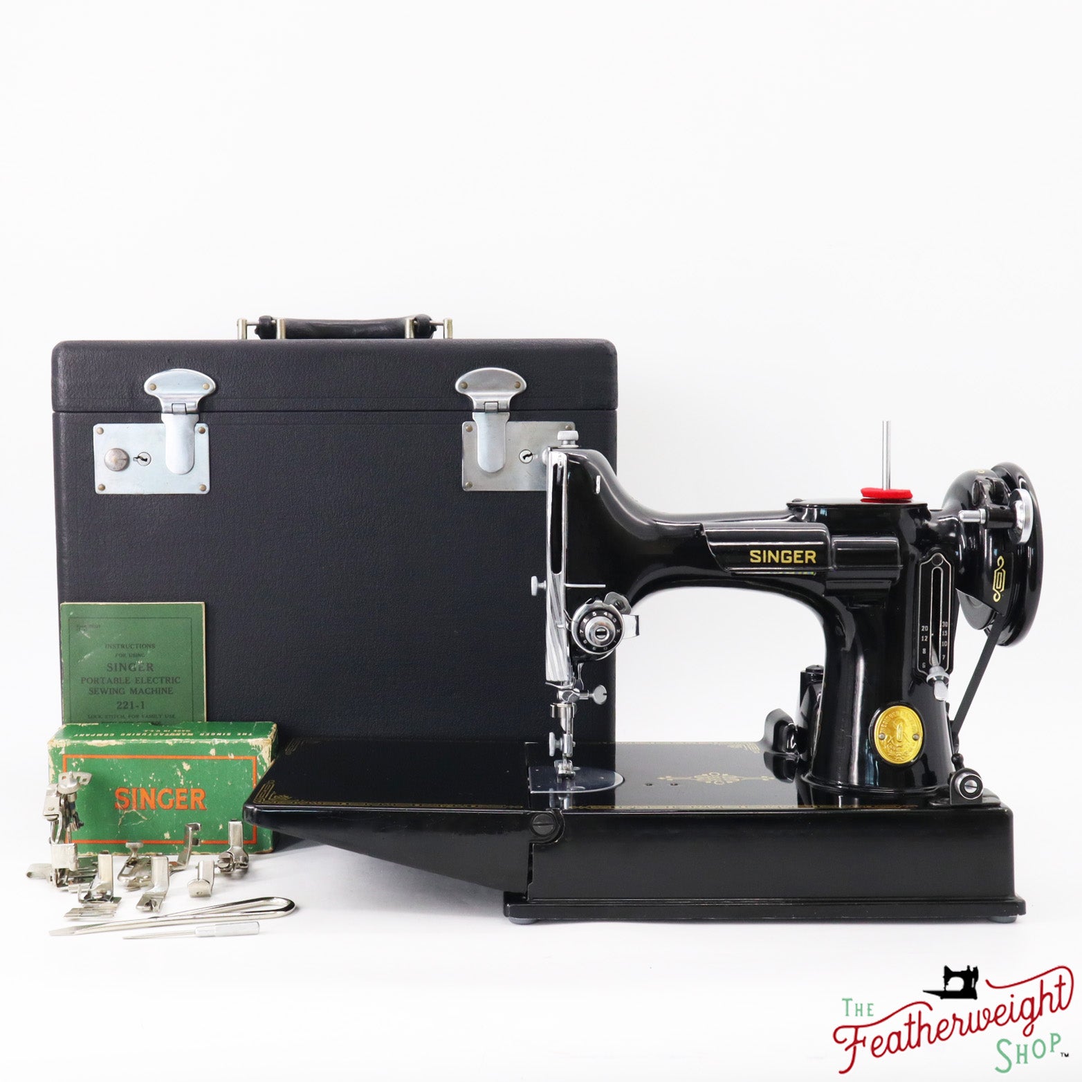 Singer Featherweight 221 Sewing Machine, AJ209*** - 1949