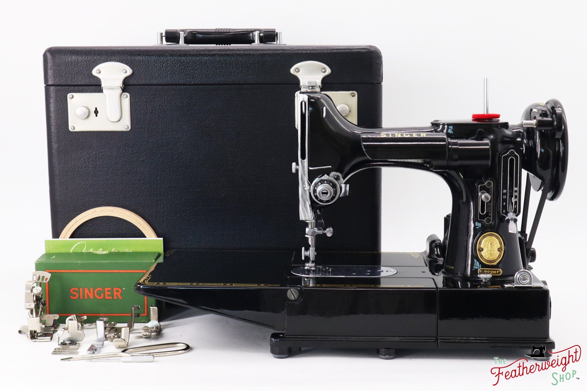 Singer Featherweight 222K Sewing Machine - EM9596**, 1957