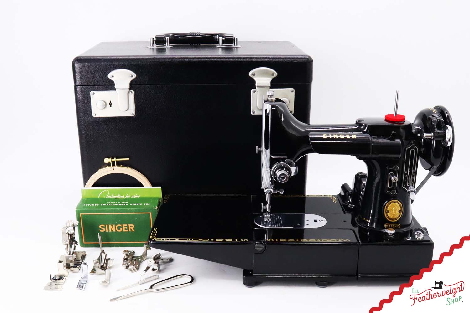 Singer Featherweight 222K Sewing Machine - EJ9175**, 1954