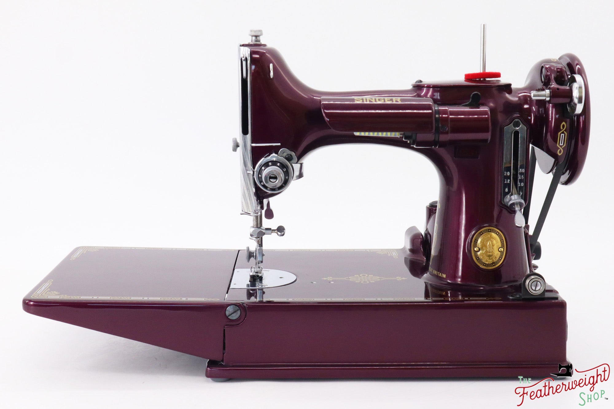 Singer Featherweight 221K, 1952 - EH241*** - Fully Restored in Star Garnet