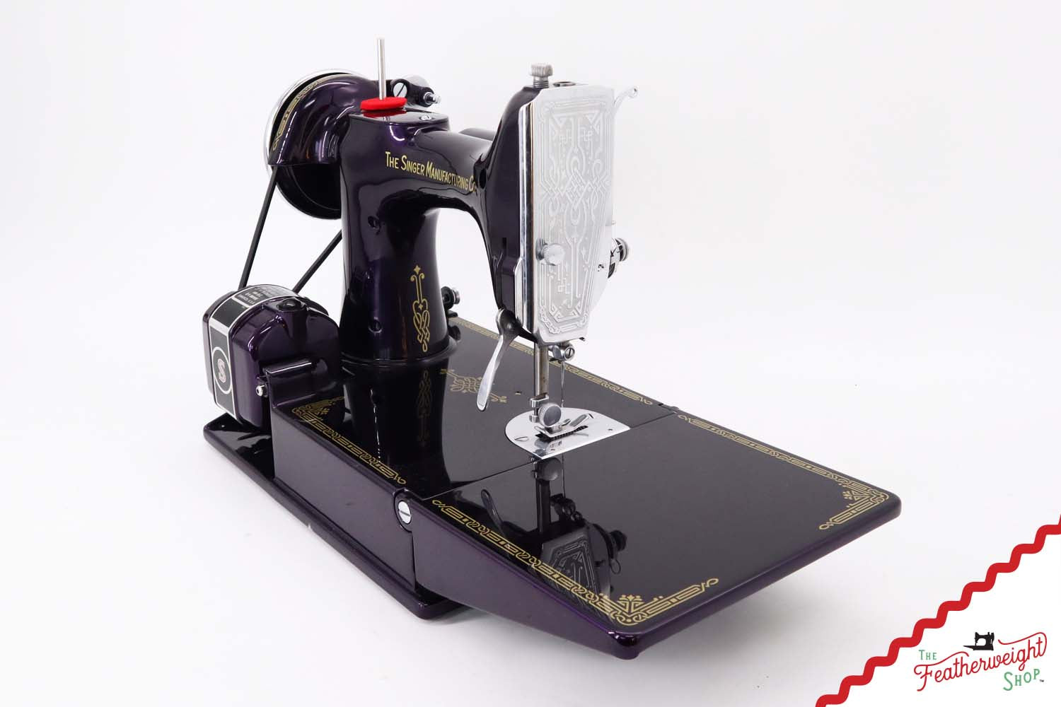 Singer Featherweight 221, AE0607** - Fully Restored in Black Iris