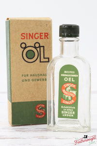 Oil Bottle - Glass, RARE German w/Original Box, Singer (Vintage Original)