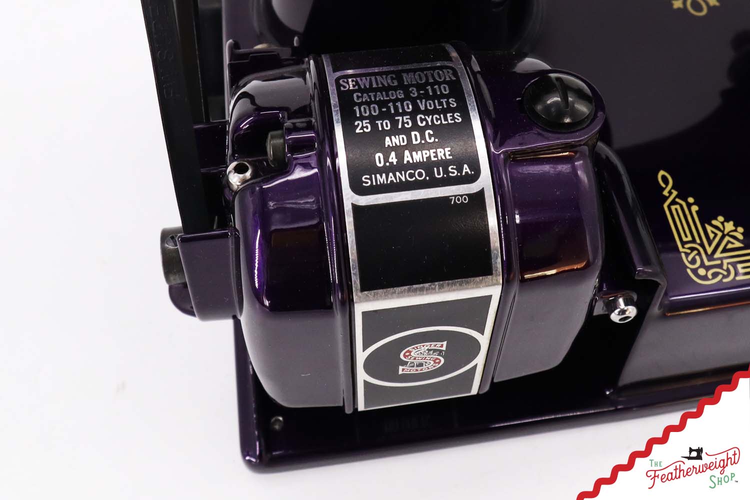 Singer Featherweight 221, AE0607** - Fully Restored in Black Iris