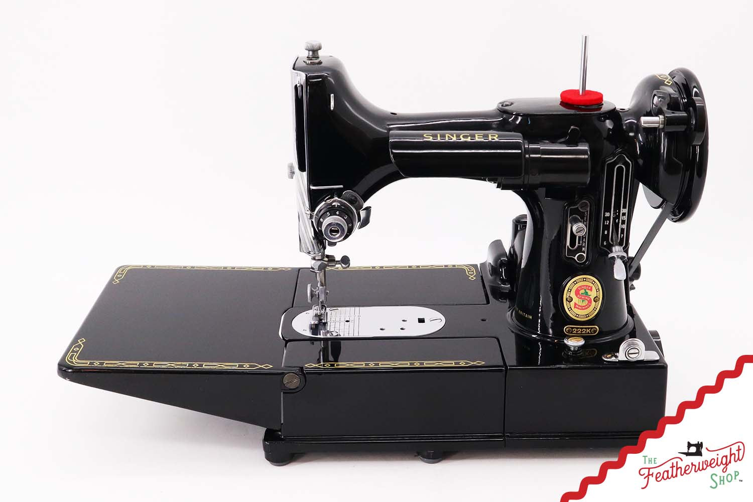 Singer Featherweight 222K Sewing Machine, Red 'S' - ER0235** - 1960