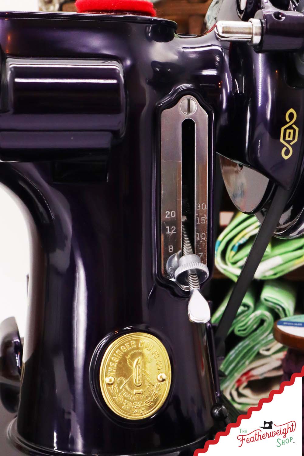 Singer Featherweight 221, AE2147** - Fully Restored in Black Iris