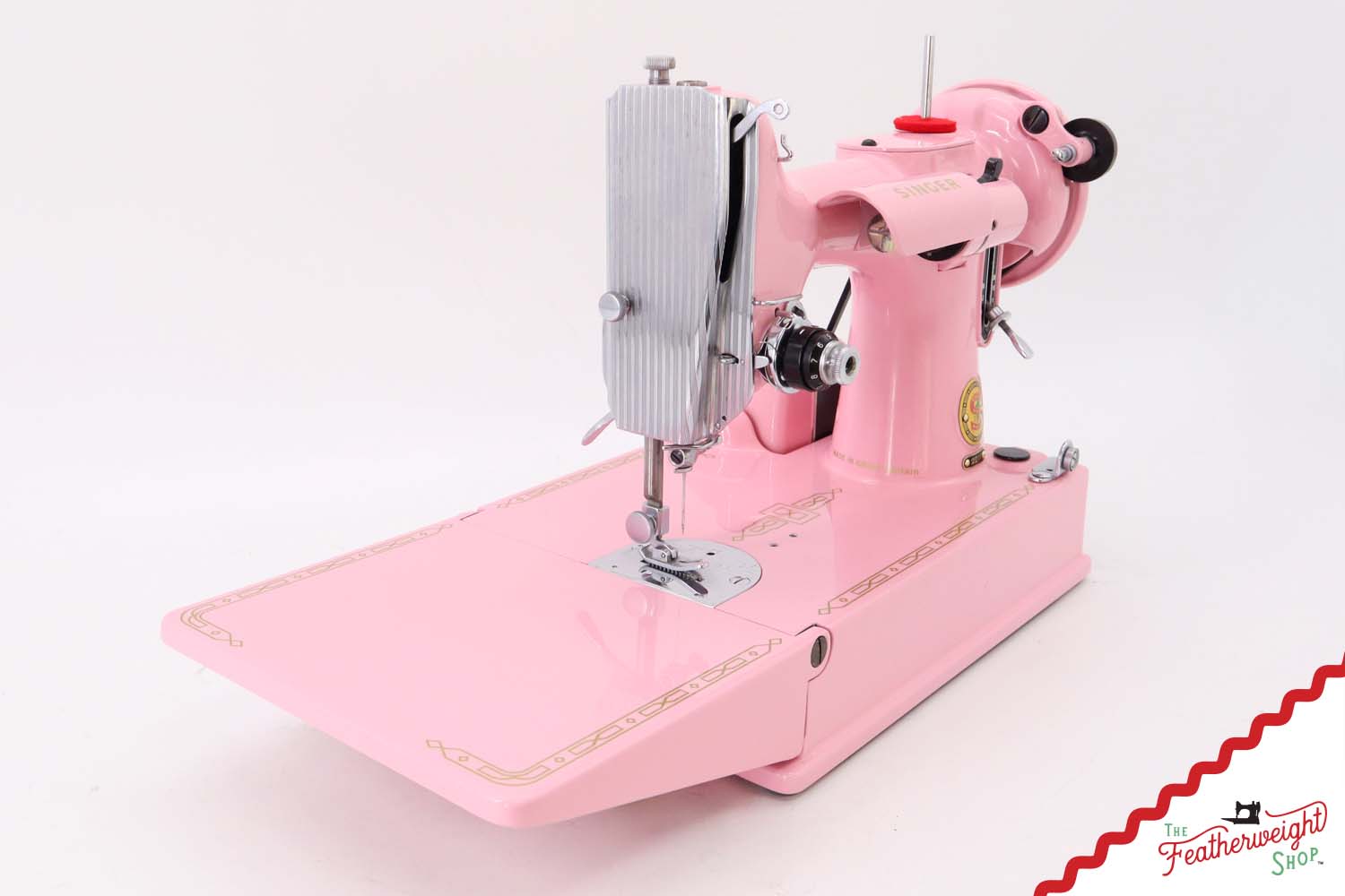 Singer Featherweight 221K, Red 'S', ES2397** - Fully Restored in Rosy Posy Pink