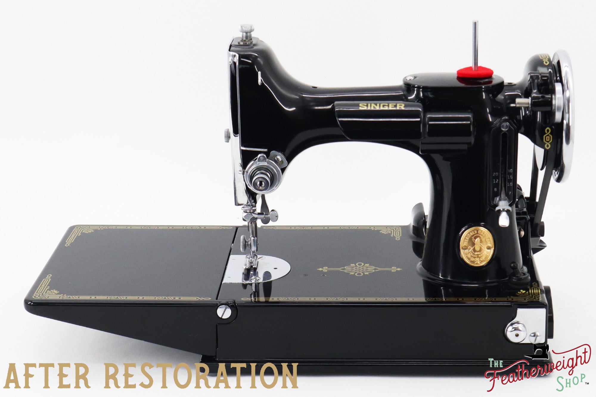 Singer Featherweight 221, "First-Run" 1933 AD54266* - Fully Restored in Gloss Black