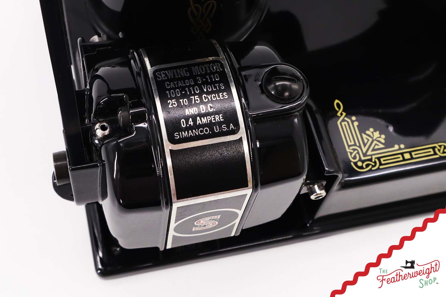 Singer Featherweight 221, "First-Run" 1933 AD5434** - Fully Restored in Gloss Black