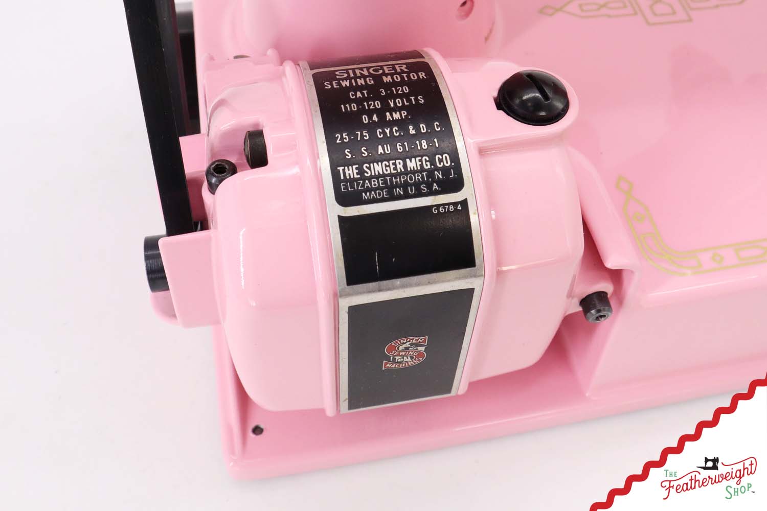 Singer Featherweight 221K, Red 'S', ES2397** - Fully Restored in Rosy Posy Pink