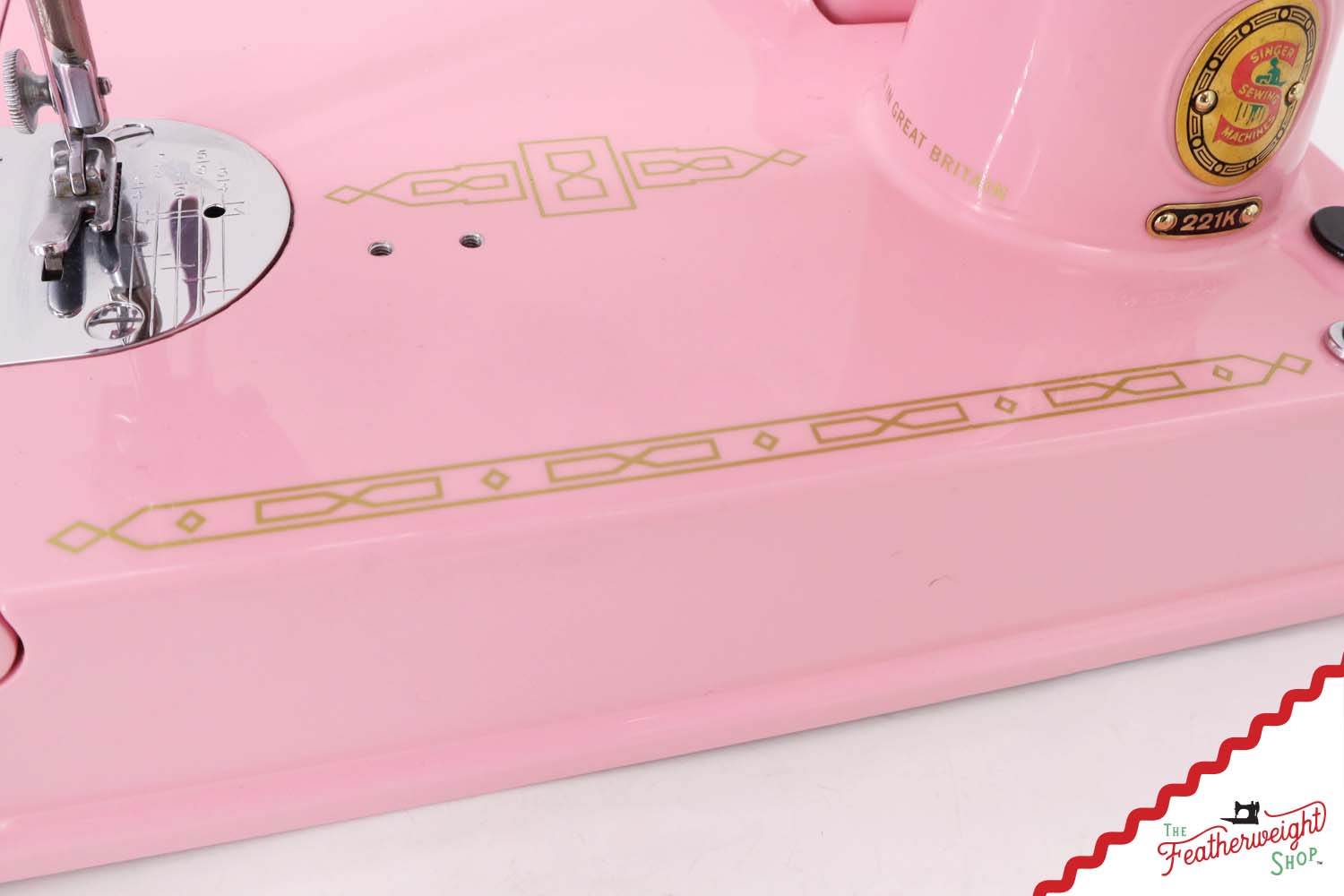 Singer Featherweight 221K, Red 'S', ES2397** - Fully Restored in Rosy Posy Pink