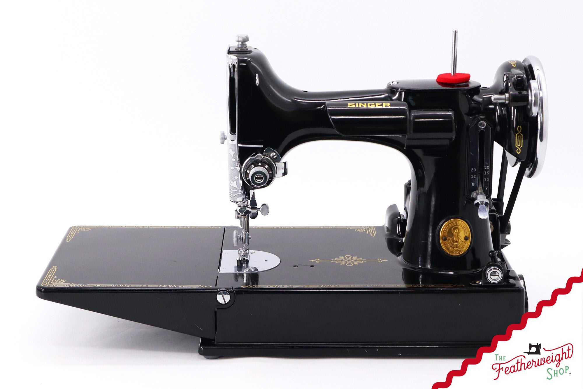 Singer Featherweight 221 Sewing Machine, AF482*** - Corduroy Insert - RARE