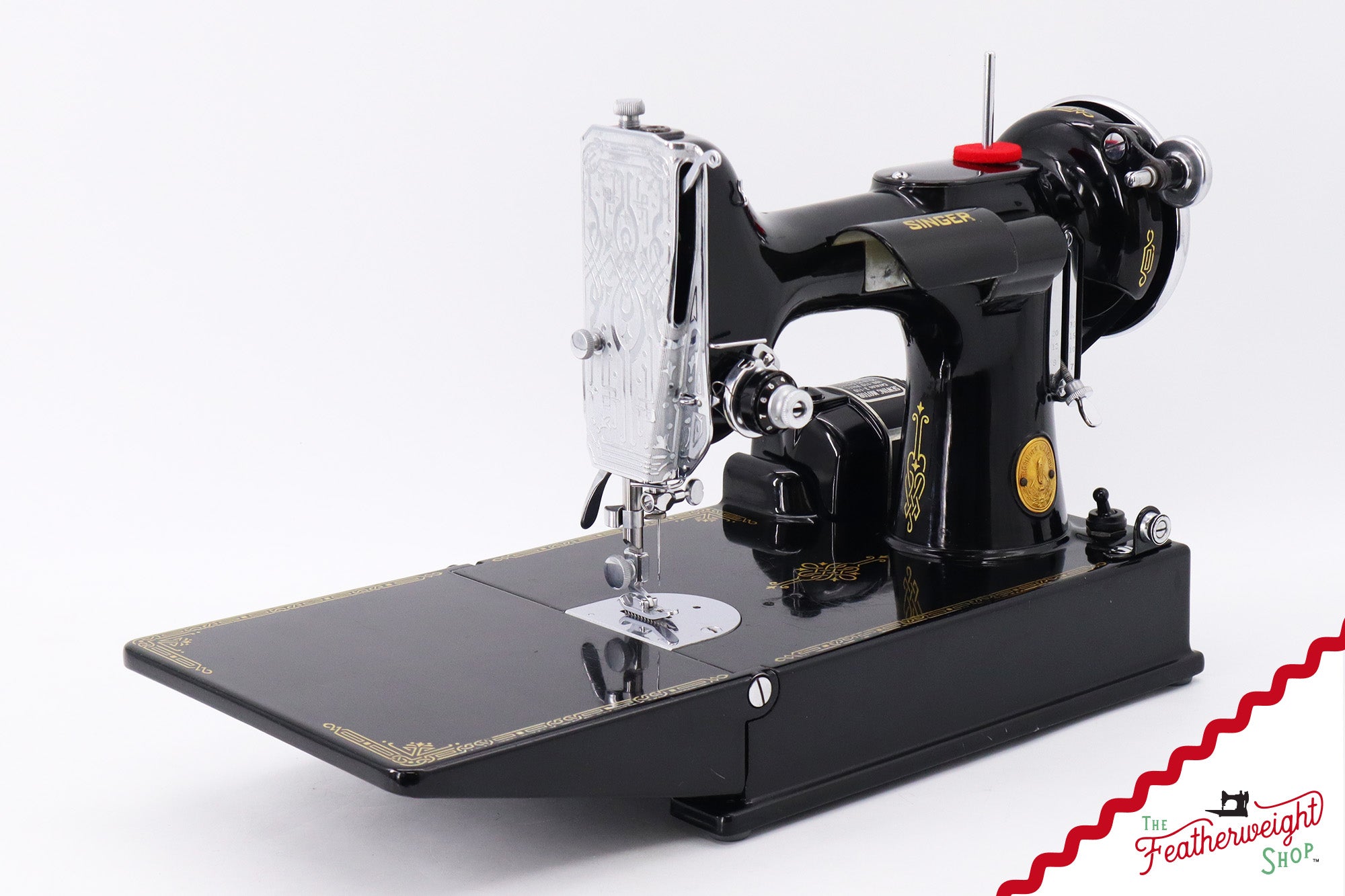 Singer Featherweight 221 Sewing Machine, AF482*** - Corduroy Insert - RARE