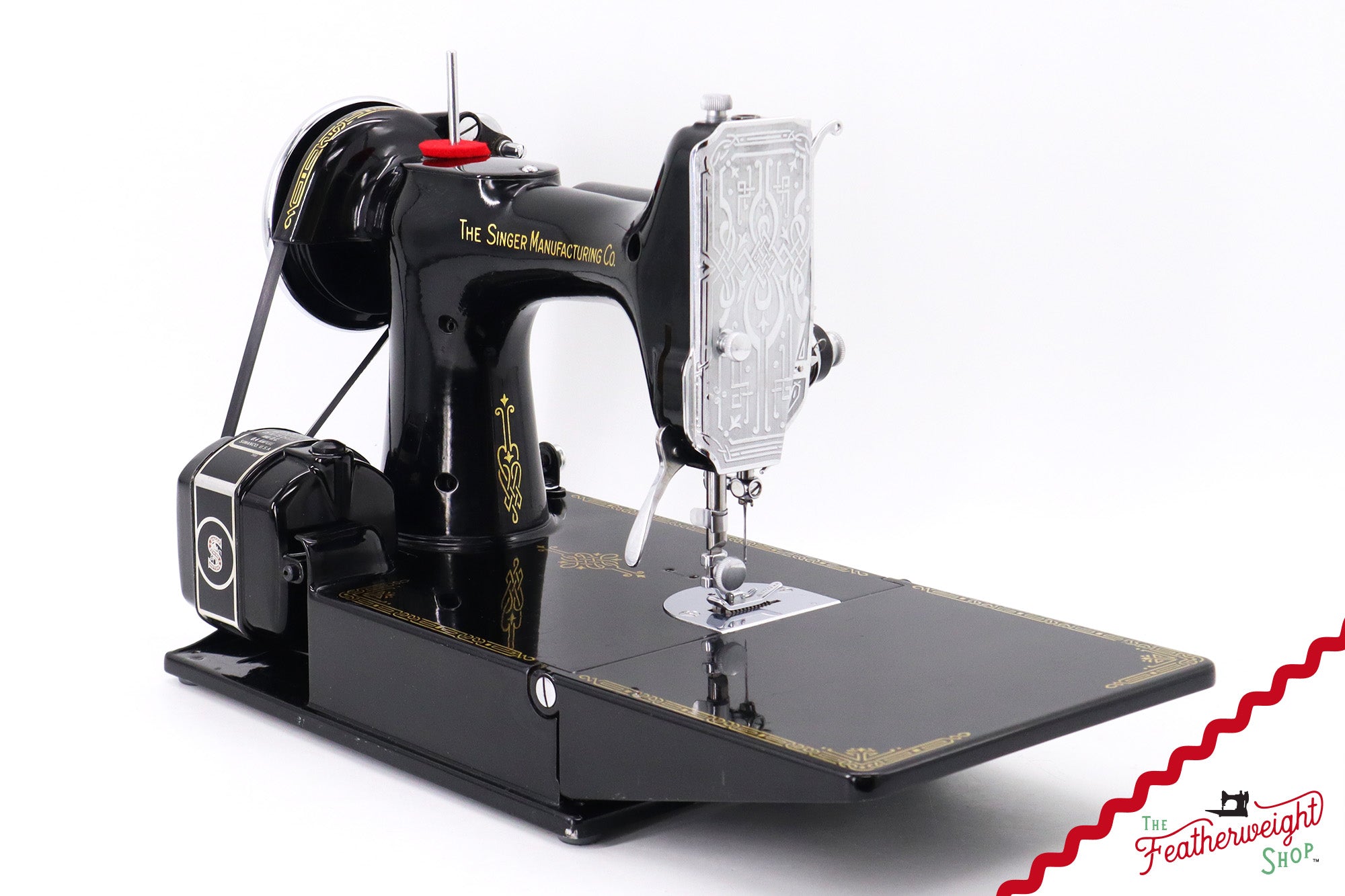 Singer Featherweight 221 Sewing Machine, AF482*** - Corduroy Insert - RARE