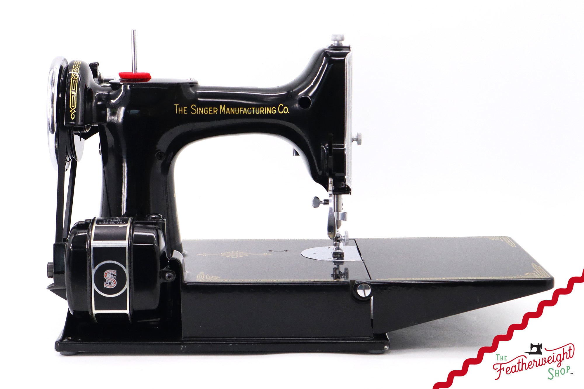 Singer Featherweight 221 Sewing Machine, AF482*** - Corduroy Insert - RARE