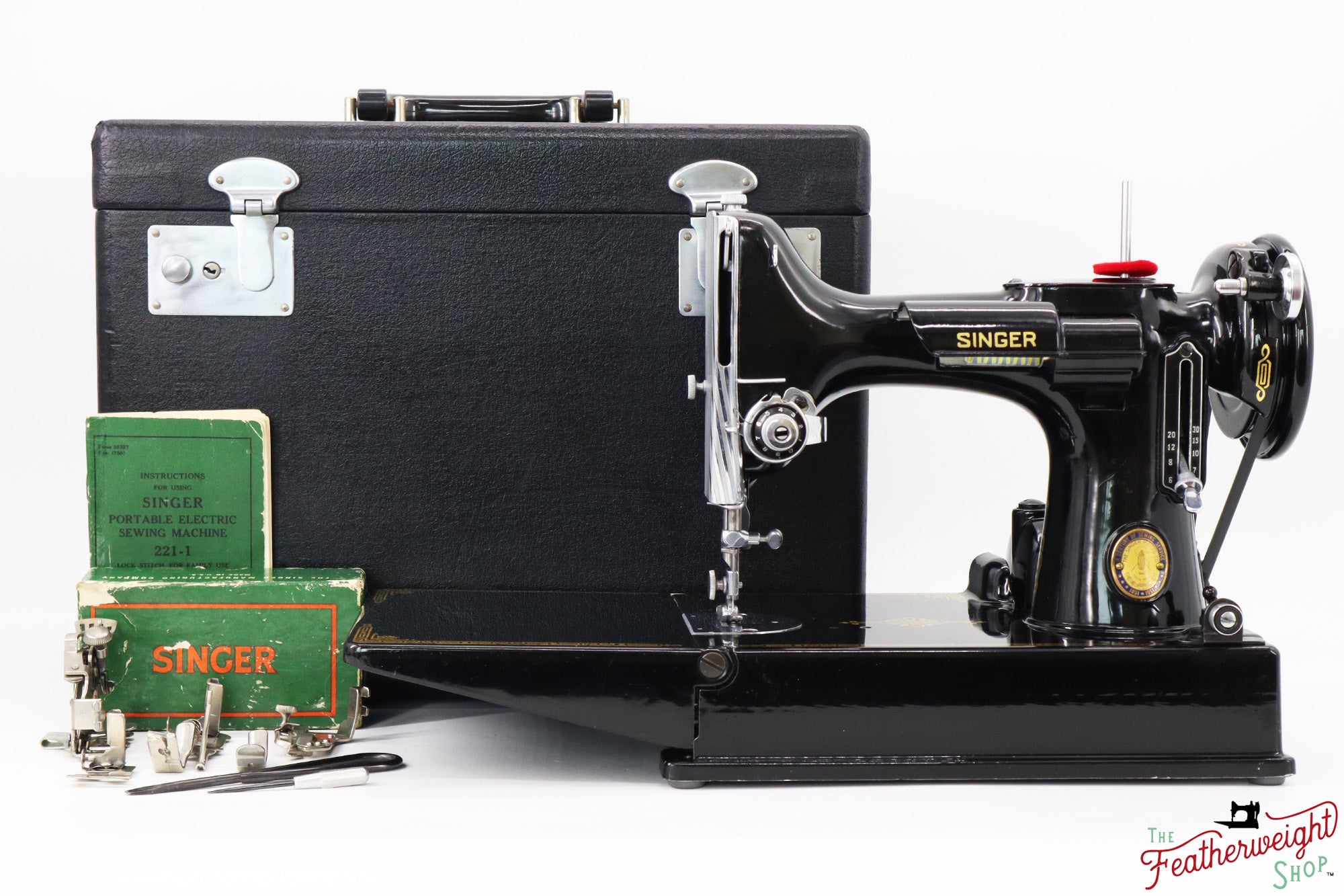 Singer Featherweight 221 Sewing Machine, Centennial: AJ7887** – The Singer  Featherweight Shop