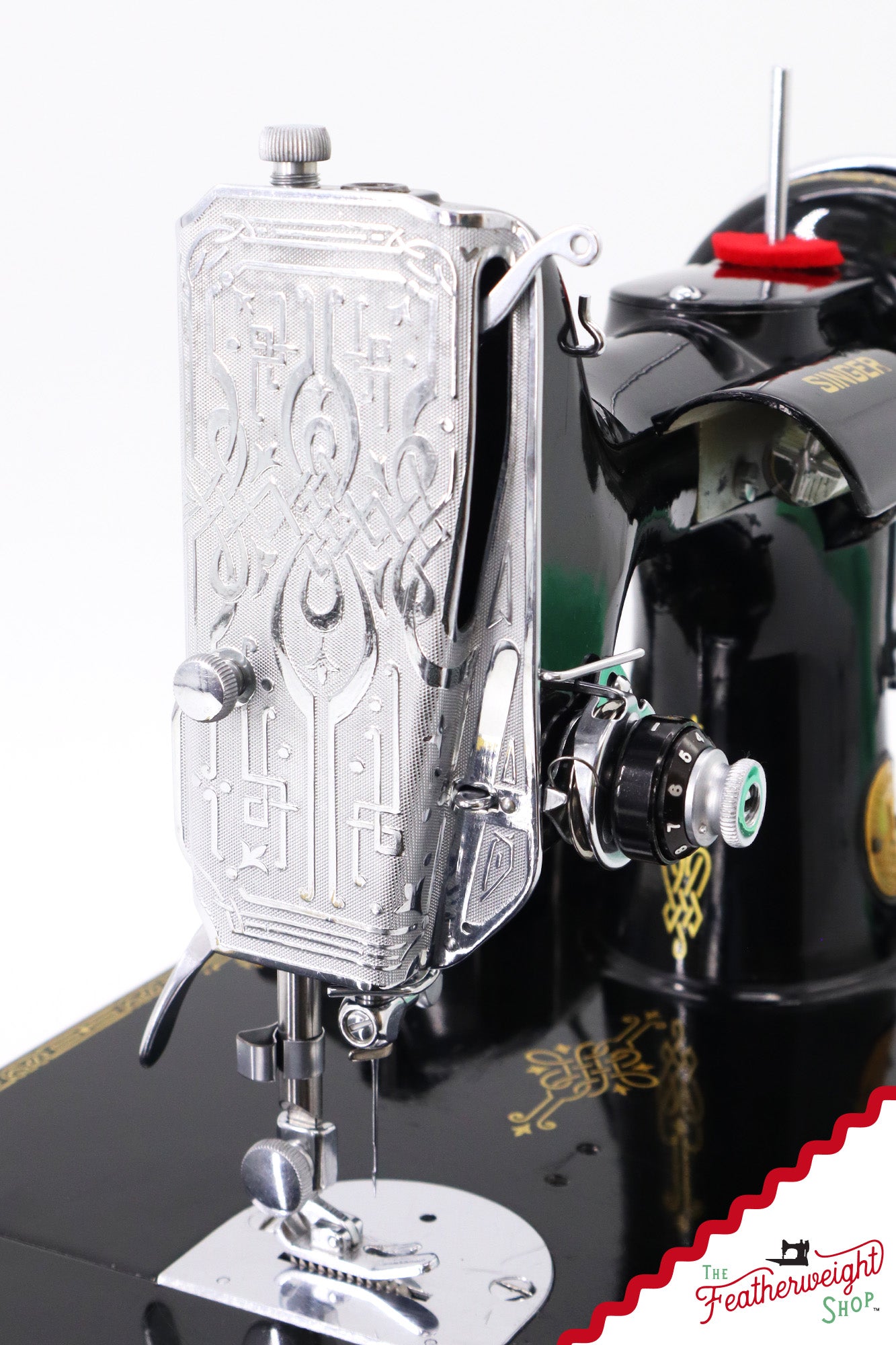 Singer Featherweight 221 Sewing Machine, AF482*** - Corduroy Insert - RARE
