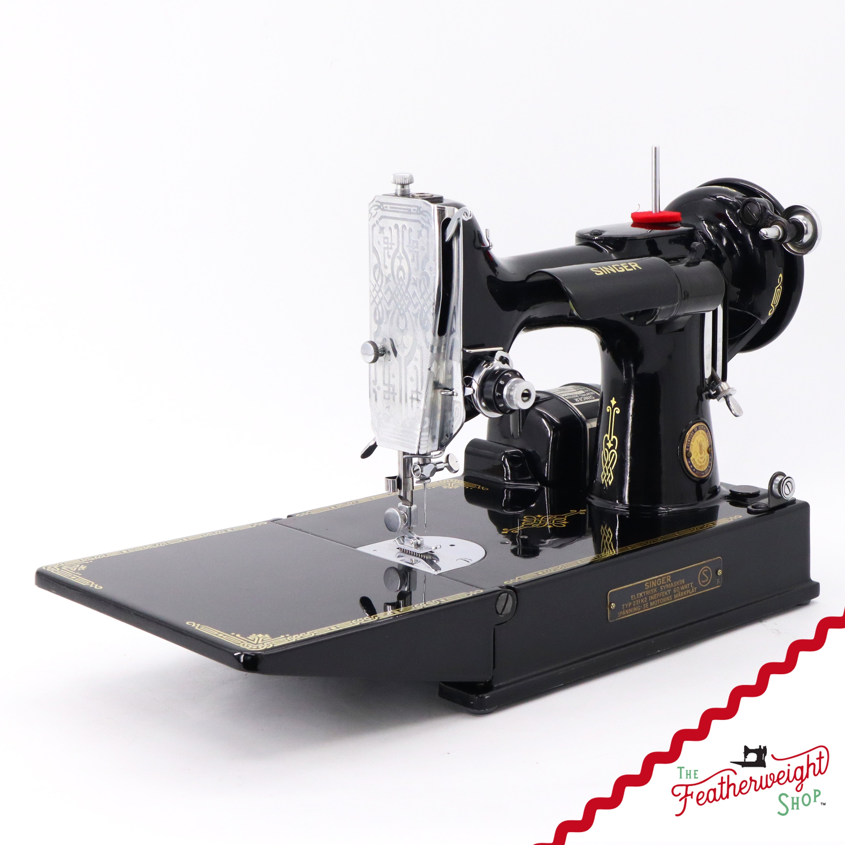 Singer Featherweight Swedish 221K Sewing Machine, Centennial - EG959***