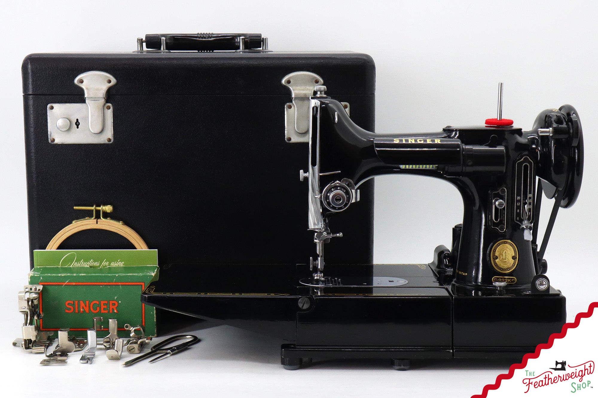 Singer Featherweight 222K Sewing Machine - EL6822**, 1956