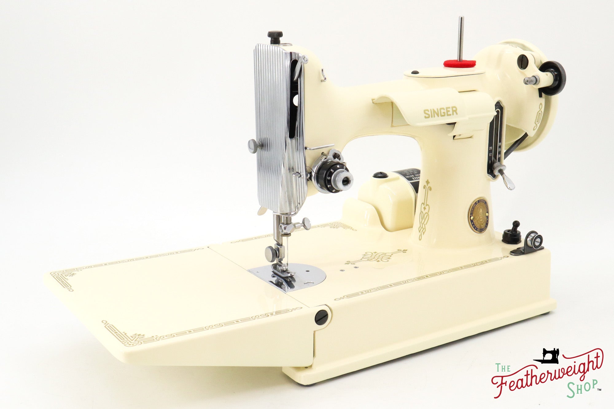 Singer Featherweight 221, Centennial - AK116*** - Fully Restored in Sugar Cookie