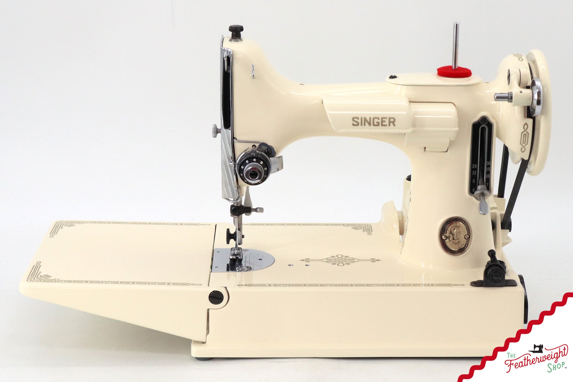 Singer Featherweight 221, AL0333** - Fully Restored in Sugar Cookie