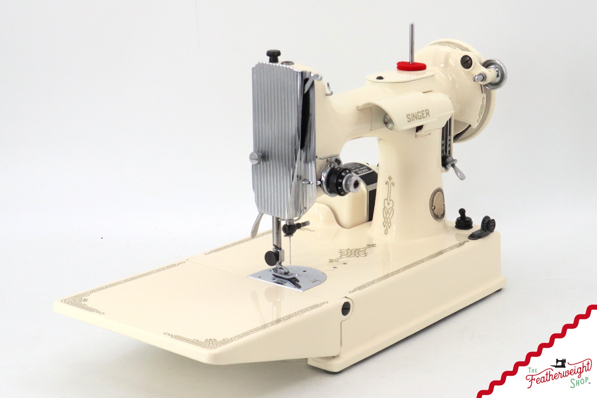 Singer Featherweight 221, AL0333** - Fully Restored in Sugar Cookie