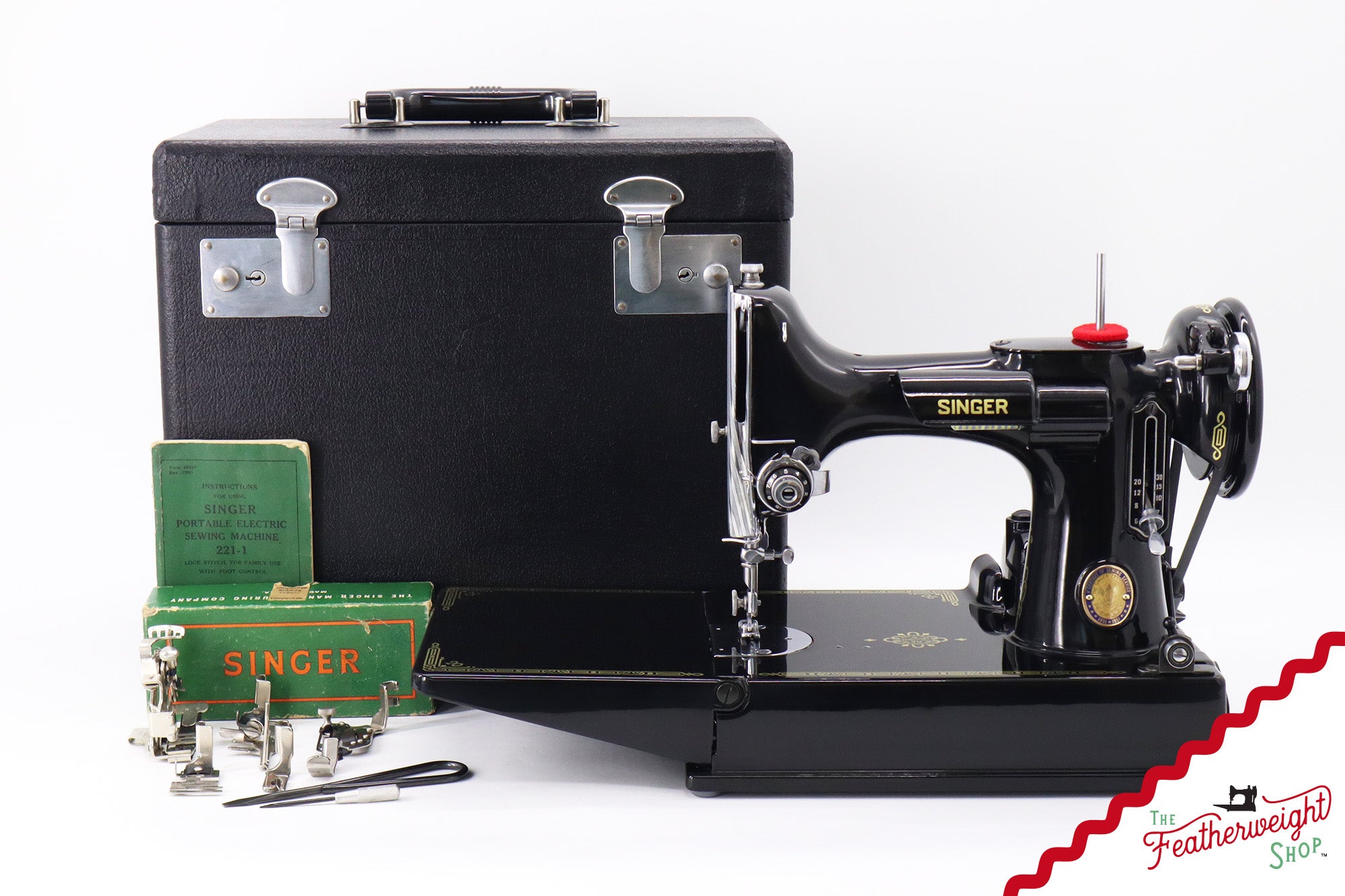 Singer Featherweight 221, Centennial - AJ900*** - Restored Featherweight Shop Edition!