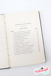 Book, Singer Sales Points, (Vintage Original) - RARE