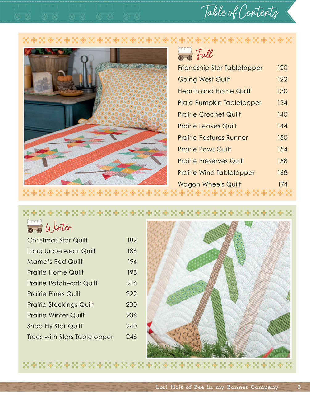 PATTERN BOOK, Prairie Home Quilt by Lori Holt