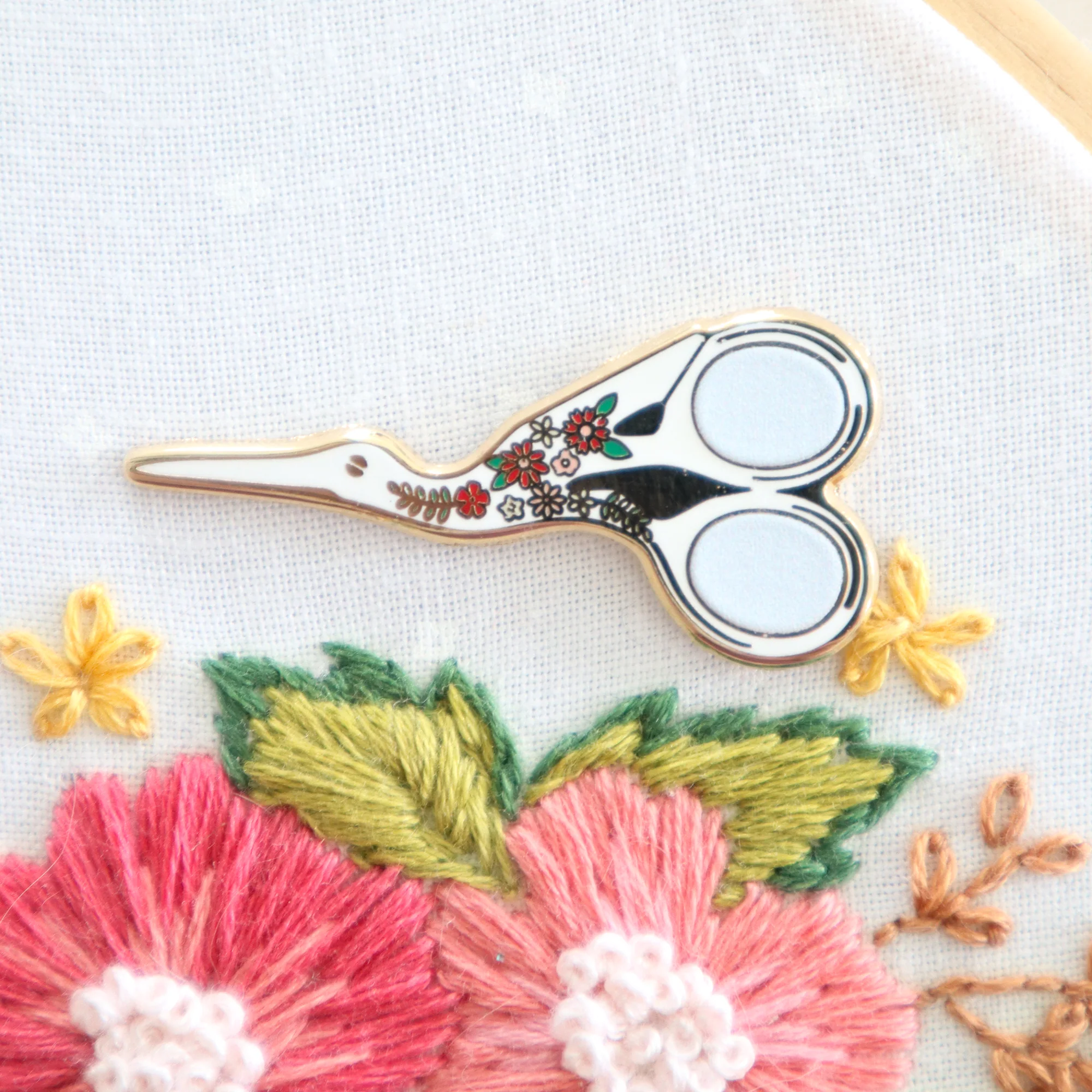 Needle Minder, EMBROIDERY SCISSORS by Flamingo Toes