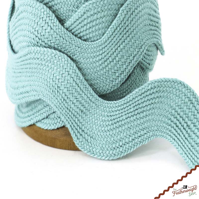 1 1/2" Inch JUMBO RIC RAC - AQUA (by the yard)