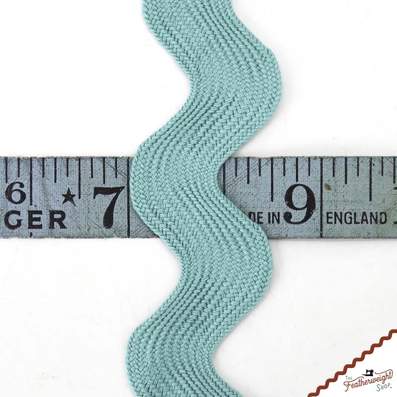 1 1/2" Inch JUMBO RIC RAC - AQUA (by the yard)