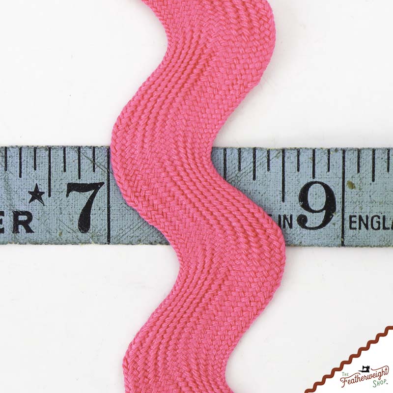 1 1/2" Inch JUMBO RIC RAC - BRIGHT PINK (by the yard)