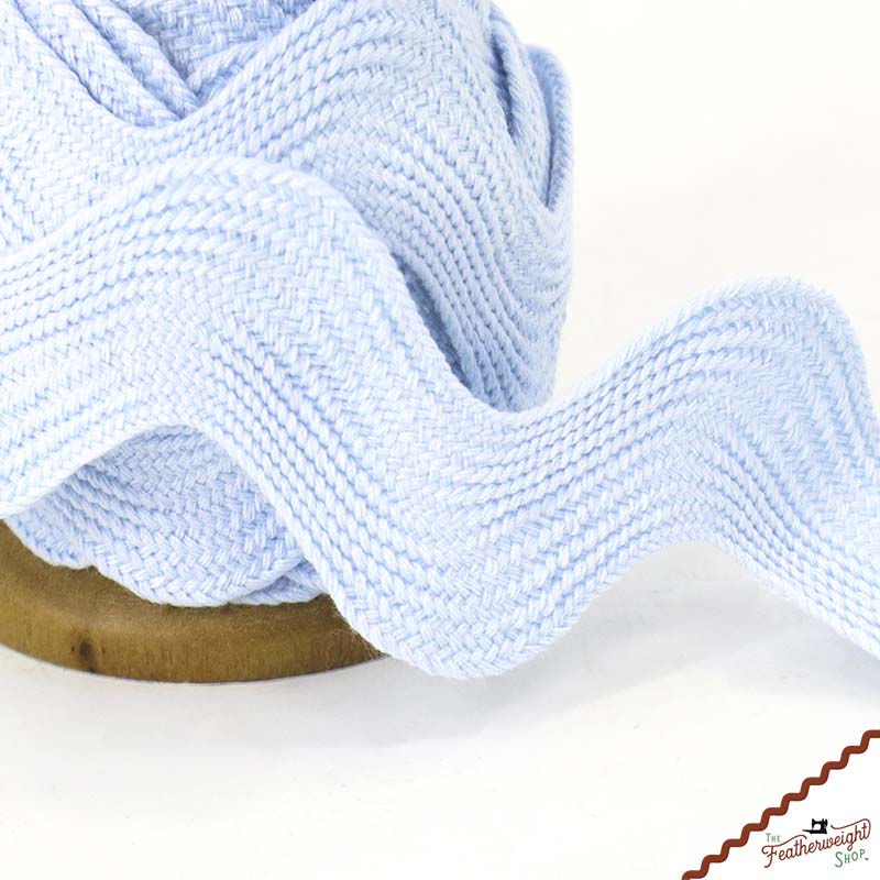 1 5/8" Inch JUMBO RIC RAC - LIGHT BLUE (by the yard)