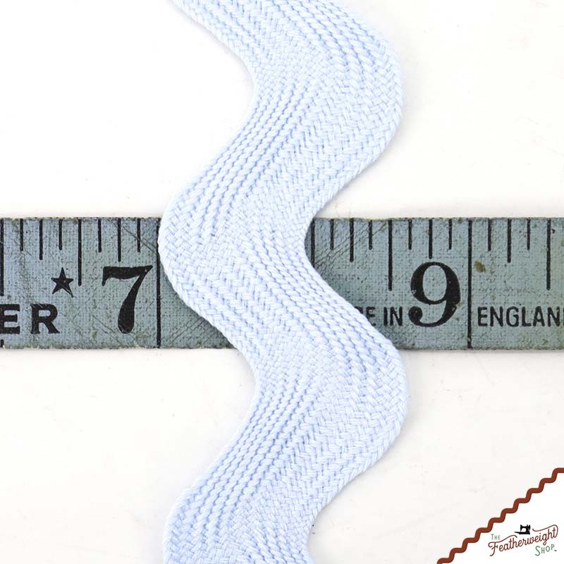 1 5/8" Inch JUMBO RIC RAC - LIGHT BLUE (by the yard)