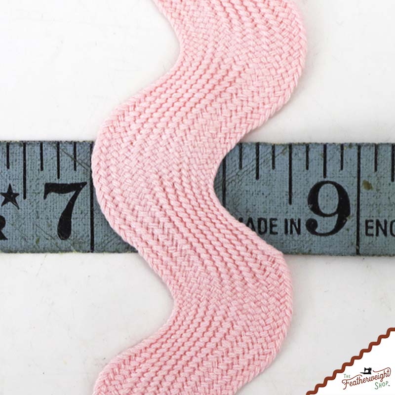 1 1/2" Inch JUMBO RIC RAC - LIGHT PINK (by the yard)
